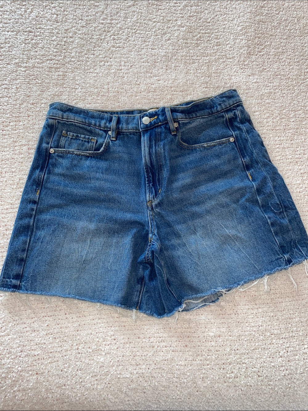 LOFT Rivete Boyfriend Jean Shorts